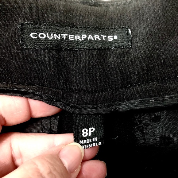 Counterparts Black Career Pants Slacks Size 8P - Picture 8 of 8